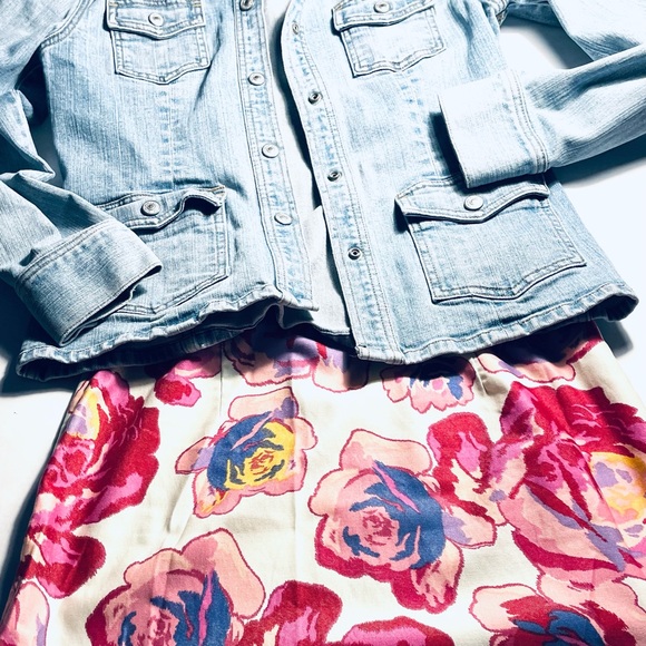 Express mini skirt, size 5/6 multicolored - Picture 7 of 12